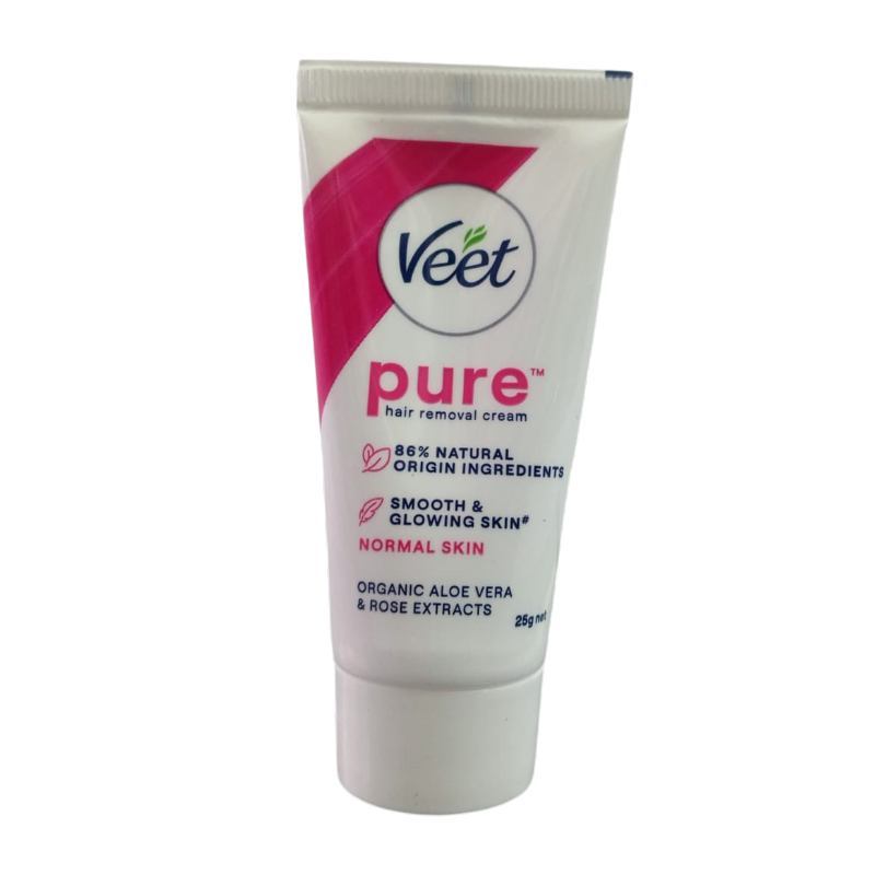 Veet Pure Hair Removal Cream Normal Skin With Organic Aloe Vera & Rose Extracts